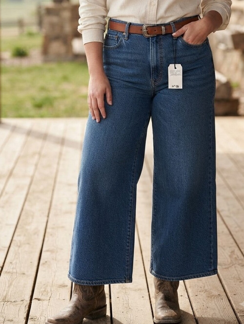 Levi's High Rise Wide Leg Ankle Jeans NWT  Women's Size 32